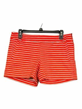 J. Crew Chino Shorts | Red White Striped | Size 6